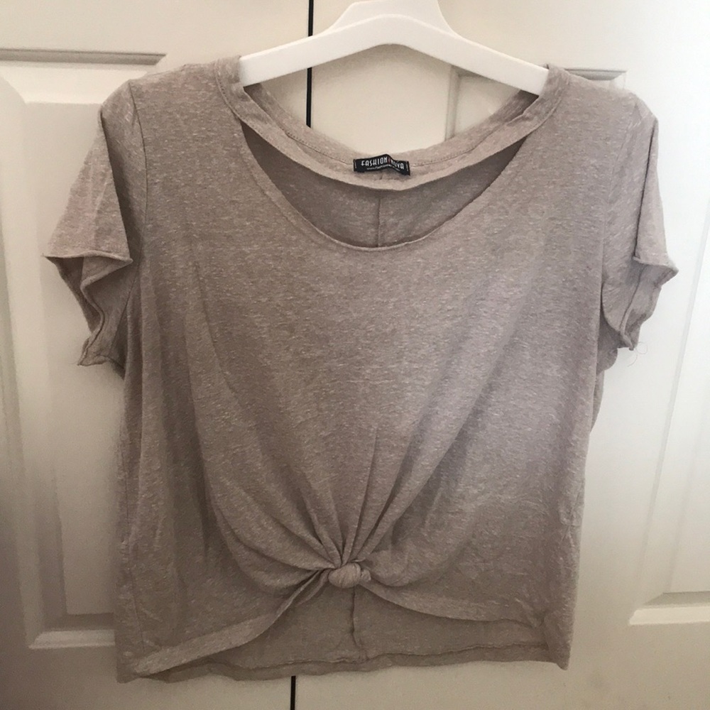 Strapped neck top